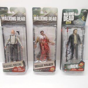 McFarlane Toys Walking Dead Hershel, Bungee Walker, Rick Action Figures Series 8